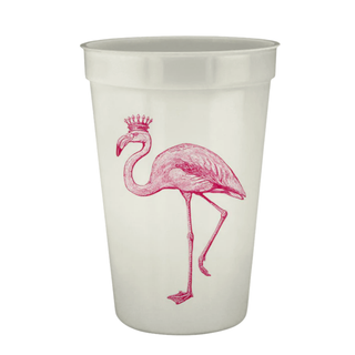 Royal Flamingo 16oz Pearlized Cups