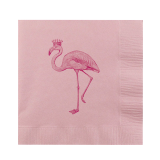 Royal Flamingo Napkins-Pink