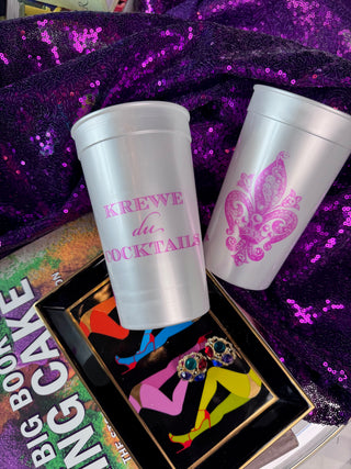Krewe du Cocktails Pearlized Cups