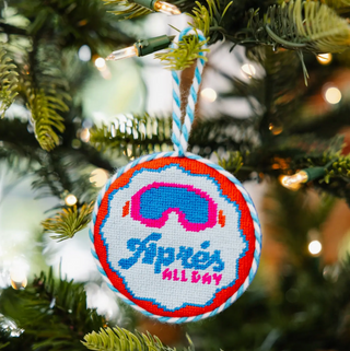 Aprés All Day Needlepoint Ornament