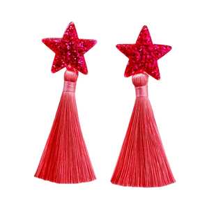 Pink Starburst Earrings